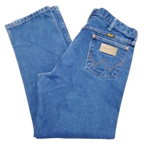 Wrangler Classic Cowboy Cut Jeans Men’s 34x30 Blue 100% Cotton Western Denim